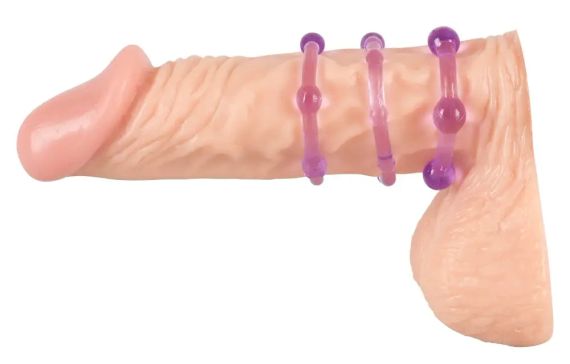 Эрекционные кольца Больше Твердости (фиолетовые) Sex Aura | Зображення 2