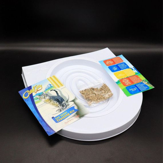 Набор для приучения кошки к унитазу CitiKitty / Кошачий туалет / Накладка на унитаз для котов | Зображення 5