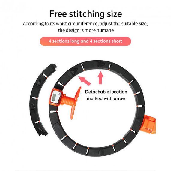 Розумний масажний обруч для схуднення живота та боків Intelligent RN-852 Hula Hoop | Зображення 4