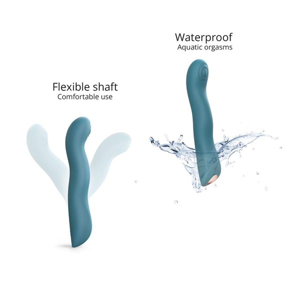 Вібратор Love To Love SWAP - TEAL ME, з пульсівною перлиною для точки G, 3 мотори, гнеться sexstyle | Зображення 3