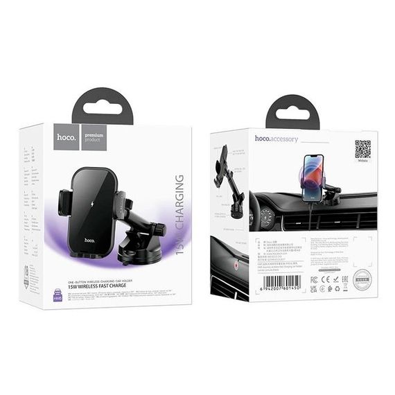Автодержатель HOCO HW5, Black, Box | Зображення 2