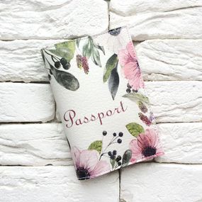Обложка для паспорта Flowers