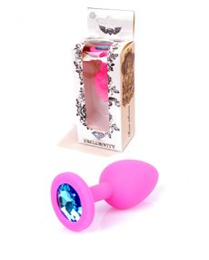 Анальний затор із блакитним каменем Boss of toys