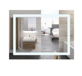 Дзеркало Mixxus WARM MR12-80x60-REVERSE з LED Touch, Anti-fog, димером, регулюванням яскравості (MI6672)