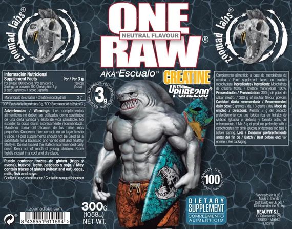 Креатин Zoomad Labs One Raw Creatine 300 g (Cherry bomb) | Зображення 2