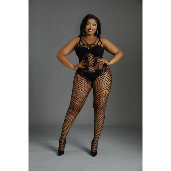 Боді Moonlight Model 04 Black, Plus size | Зображення 2