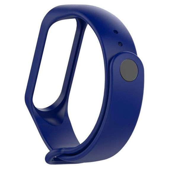 Силиконовый ремешок для Xiaomi Mi Band 3/4 Синий / Sapphire blue