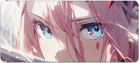 Ігрова поверхня для мишки з Аніме принтом "Милий у франксі" Zero two  800*300*3 мм 0420