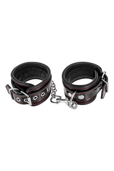 Наручники Fetish Tentation Premium Patent leather handcuffs Чорні One Size