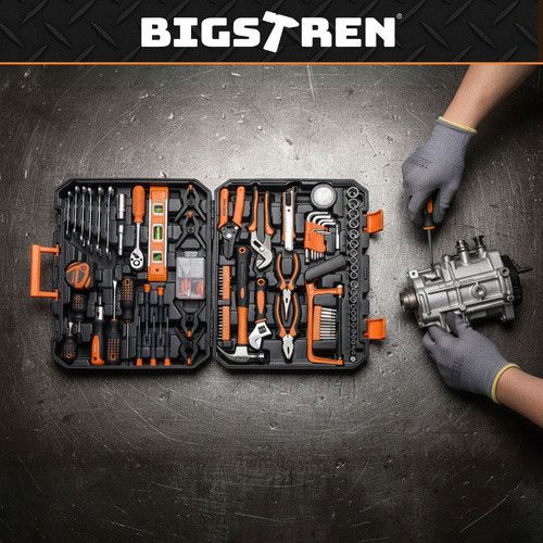 Набір інструментів Bigstren, 168 предметів, кейс, гайкові ключі, біти, головки 3/8" 1/4" 72T | Зображення 8