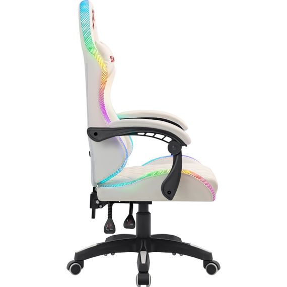 Крісло ігрове Defender Energy, Клас 4, 50мм, PU, RGB, біле | Зображення 2