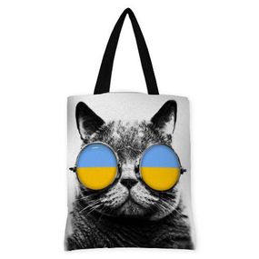 Сумка жіноча тканинна Original Кот в очках 40x45 см (SV_14S142_BL)
