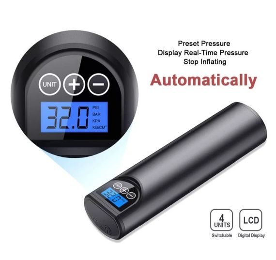 Насос для автомобіля, велосипеда безпровідний на акамуляторі | Зображення 1