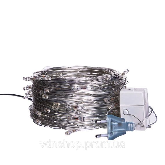 Новорічна гірлянда кімнатна нитка 22 м 220 LED білий провід Жовтий W220LED22MWY | Зображення 5