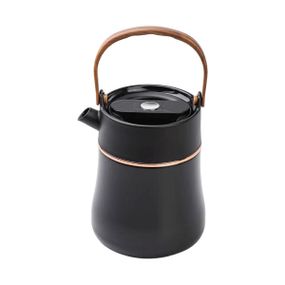 Чайник термос із датчиком температури та вакуумною ізоляцією 700 мл чорний HP-14-22B