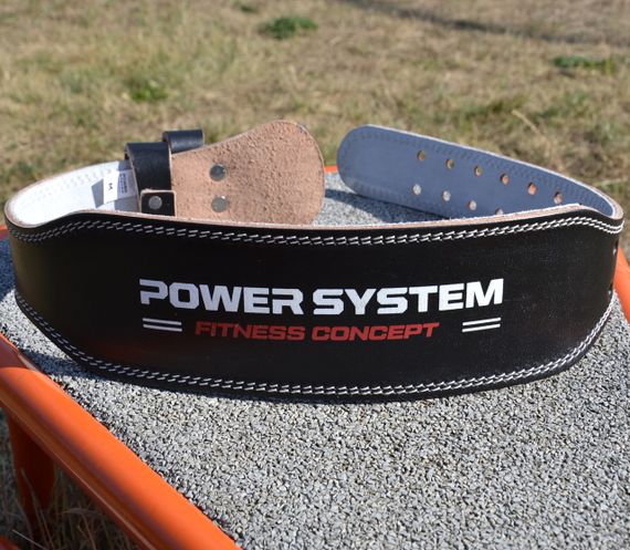 Пояс для важкої атлетики Power System PS-3100 Power шкіряний Black M | Зображення 7