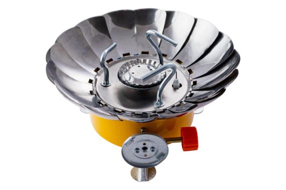 Портативная газовая плита Тюльпан с ветрозащитой 210*210*100мм СИЛА | Зображення 2