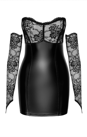 Сукня Noir Handmade F340 Dress with gloves Чорний 3XL | Зображення 2