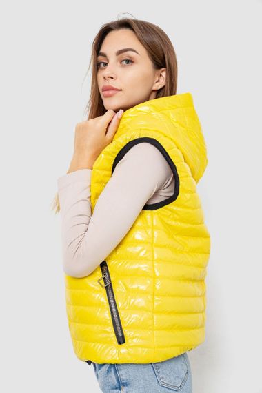 Жилетка жіноча дута, колір жовтий, 102R380-1 | Зображення 2