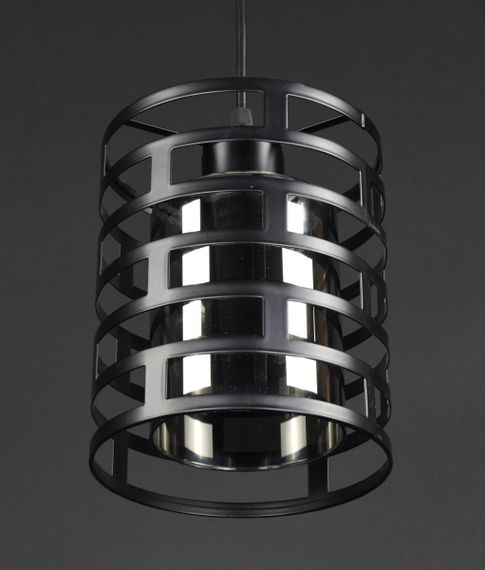 Люстра підвісна LOFT на 1 лампочку 27774 Чорний 25-100х15х15 см. | Зображення 2