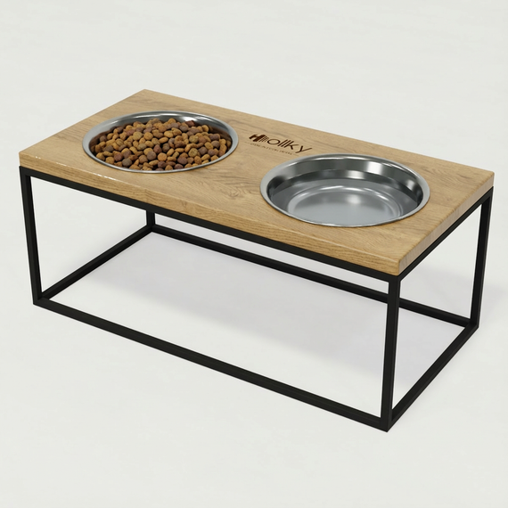 Миски на подставке для больших собак Hollky Base XL20 (2 × 1,8 л) BXL20-522620-BLNT