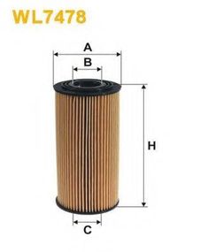 Фільтр оливи WIX FILTERS WL7478 на KIA SEDONA Mk II (VQ)