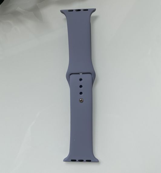 Силіконовий ремінець для розумного годинника Smart Watch 38/40 (Сіро-бузковий) | Зображення 5