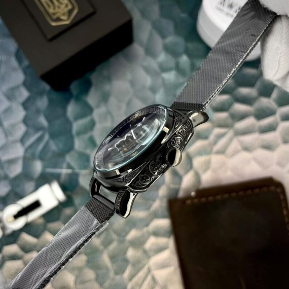 Чоловічий годинник Awarder 021-3D Де би не був All Black Mesh | Зображення 1