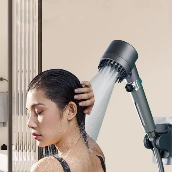 Лійка для душу з масажною функцією та обертанням 360° - TURBOCHARGED SHOWER HEAD.   знижка
