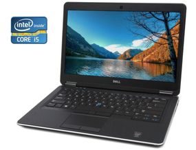 Ультрабук Dell Latitude E7440 / 14" (1920x1080) TN / Intel Core i5-4300U (2 (4) ядра по 1.9 - 2.9 GHz) / 8 GB DDR3 / 256 GB SSD / Intel HD Graphics 4400 / WebCam / АКБ не тримає б/в