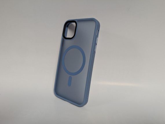 Чохол для Iphone 11, Wave Matte, з магнітним кільцем, протиударний, з MagSafe, матовий, синій | Зображення 2