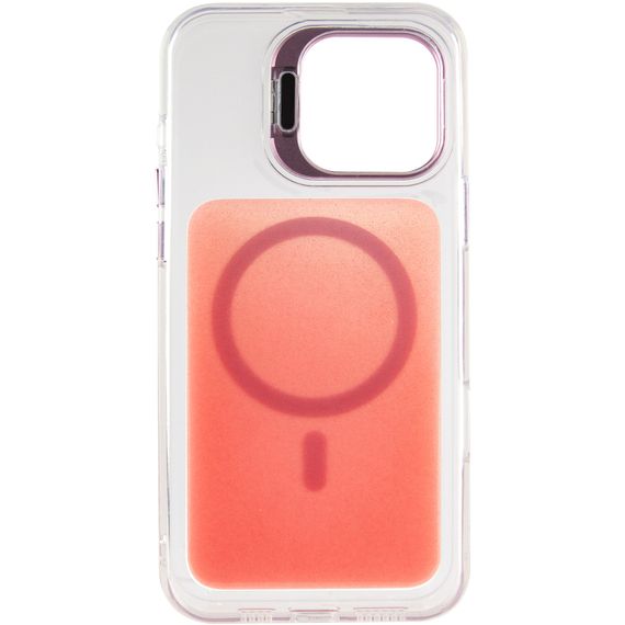 Чохол TPU+PC Jewel Sparkle with Magnetic Fit для Apple iPhone 16 Pro (6.3") Pink Ruby | Зображення 2