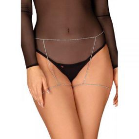 Цепочка на бедра с подвеской Obsessive Bijoux 905 серебристая sexstyle