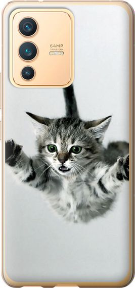 Чехол на Vivo V23 Летящий котёнок "2322u-2642-17620"