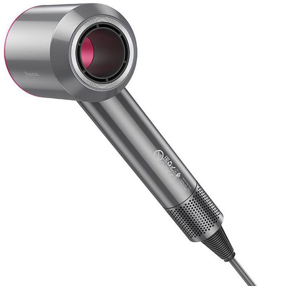 Фен для волос Hoco HP11 Plus с отрицательной ионизацией (1600W) Rose Red | Зображення 3