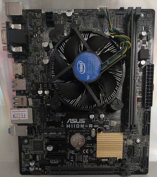 Комплект: материнська плата Asus H110M-R / Intel Core i3-7100 (2(4) ядра по 3.9 GHz) / 4GB DDR4 / Intel HD Graphics 620 / Socket LGA1151 / Кулер б/в | Зображення 3
