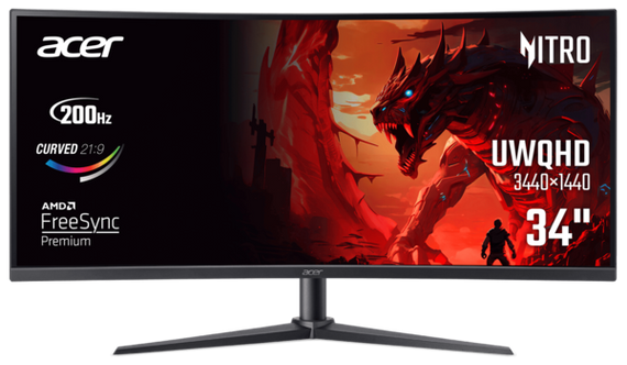 Монiтор 34" Acer XZ340CURX0bmiiphx (UM.CX0EE.013) Black
