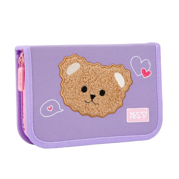 Пенал твердий одинарний із клапаном YES HP-03 Bear Rules 533728 3х13х21 см | Зображення 1