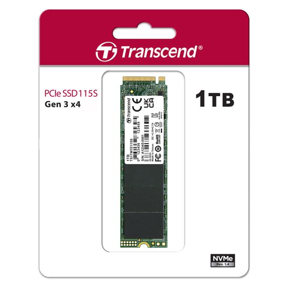 Накопичувач SSD M.2 2280 1TB Transcend (TS1TMTE115S) | Зображення 1