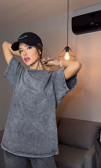 Футболка жіноча варена Oversize💘 | Зображення 7