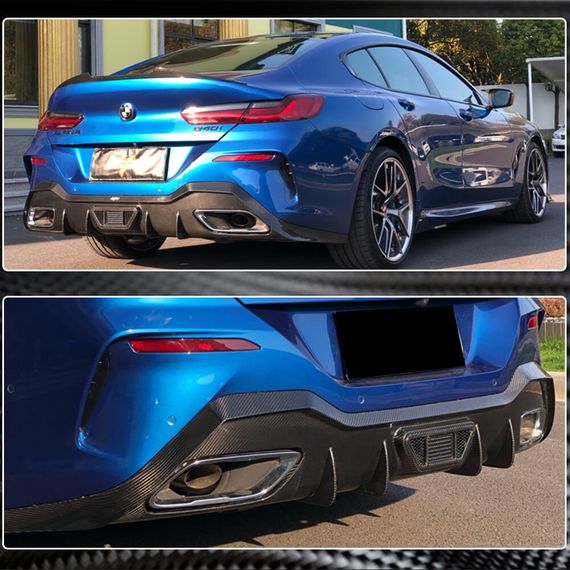 Дифузор заднього бампера V1 (для G16 M-Sport, Карбон) для BMW 8 cерія G14/G15/G16 2018- рр | Зображення 4