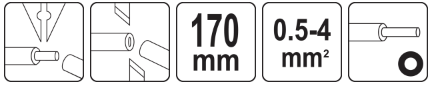 Клещи автомат съемник изоляции 0,5-4,0 мм 170 мм VOREL-45201 | Зображення 2