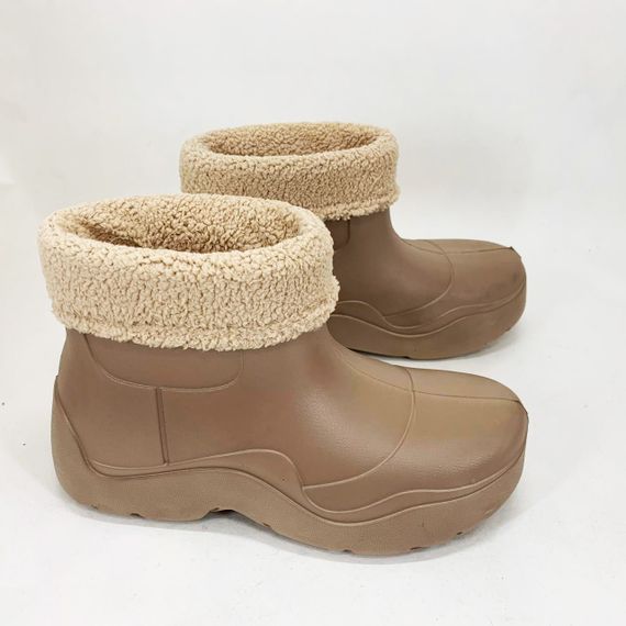 Гумові черевики жіночі 37р 22см бежеві | Зображення 3