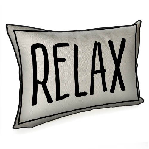 Подушка интерьерная из мешковины Relax 45x32 см