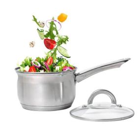 Ковш из нержавеющей стали с крышкой 1л Benson BN-224