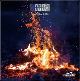 Весы напольные электронные стеклянные Monte MT-6012-7 с высокой точностью измерений