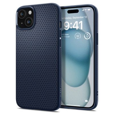 Чехол для мобильного телефона Spigen Apple iPhone 15 Liquid Air NavyBlue (ACS06791) | Зображення 7