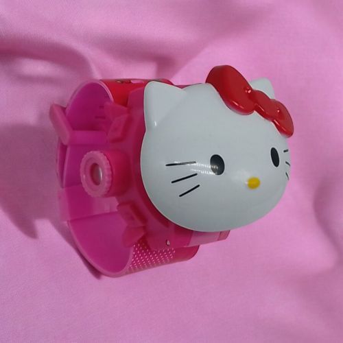 Годинник аніме Hello Kitty герої, проєктор, електронний циферблат, довжина ремінця - 21 см, секундомір | Зображення 1