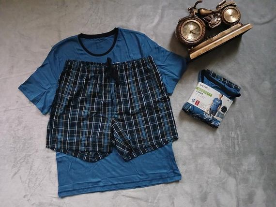 Чоловіча піжама футболка + шорти Livergy | Зображення 2