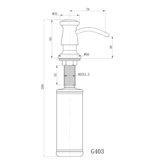 Дозатор для миючого засобу GAPPO G403-3 | Зображення 1